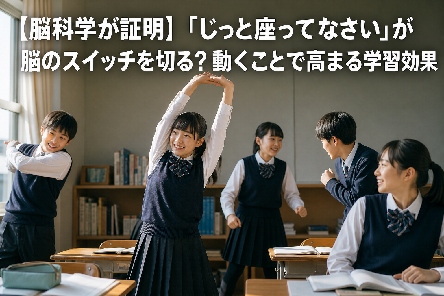 動きながら学習する子供達